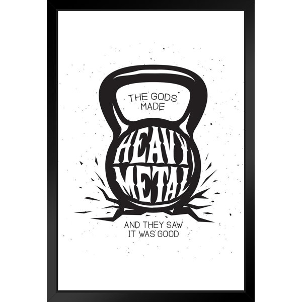 Trinx Workout Posters For Home Gym Kettlebell Kettle Bell The Gods Made